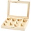Creativ Company Doos met glazen deksel, afm 15,5x20,5x3,5 cm, gatgrootte 4,3x6,6 cm, 1 stuk