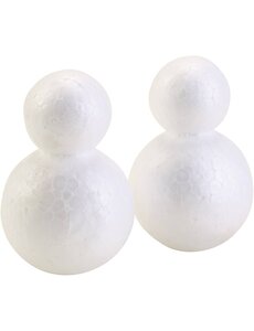  Figuren van styropor, H: 6.5 cm, 50 stuk/ 1 doos