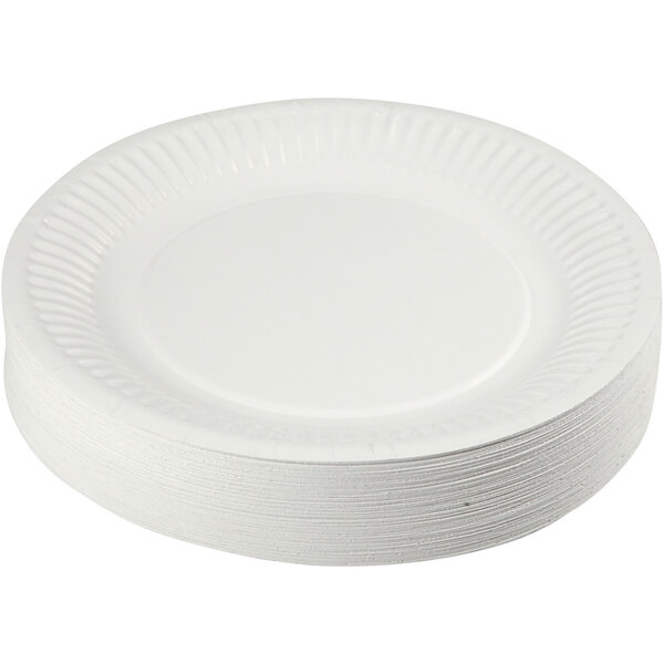 Papieren bord, d 18 cm, 100 stuk/ 1 doos