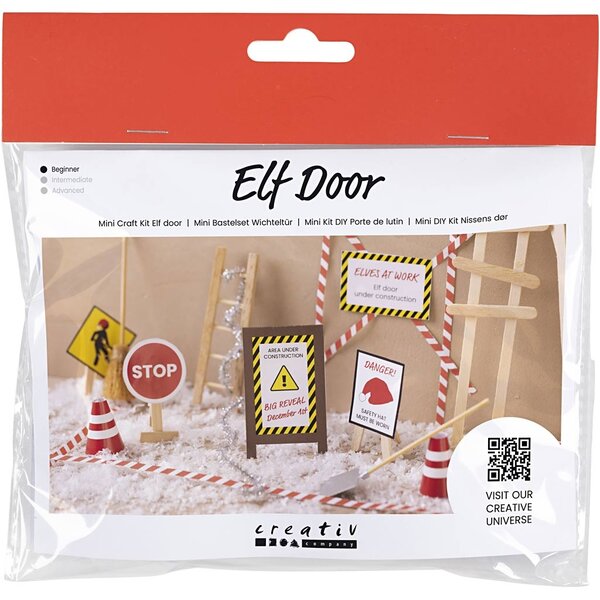 Creativ Company Mini Hobbyset Kabouterdeur, In aanbouw, 1 doos