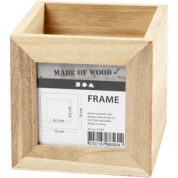 Creativ Company Pennenbakje, afm 10x10x10 cm, gatgrootte 6,2x6,2 cm, 1 stuk
