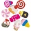 Creativ Company Figuurkralen, Snoep, taart en ijs, d 10 mm, gatgrootte 1,5 mm, 200 stuk/ 1 doos