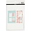 Creativ Company Post-it en boekenlegger set, afm 10,3x22 + 13,8x22 cm, goud, rood, koraal, 2 vel/ 1 doos