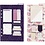 Creativ Company Post-it en boekenlegger set, afm 10,3x22 + 13,8x22 cm, goud, paars, roze, 2 vel/ 1 doos