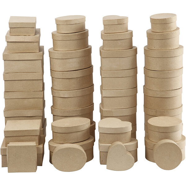 Creativ Company Dozen, H: 5-7,5 cm, d 10-18 cm, 72 stuk/ 1 doos