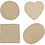 Creativ Company Dozen, H: 5-7,5 cm, d 10-18 cm, 72 stuk/ 1 doos