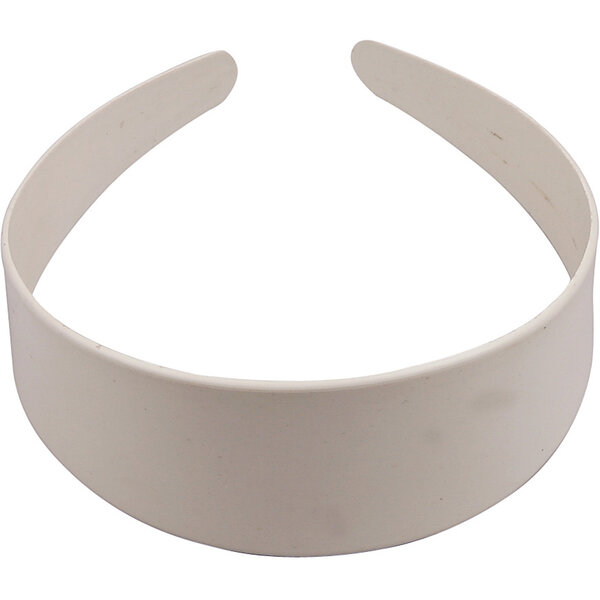 Creativ Company Plastic haarband, B: 40 mm, wit, 20 stuk/ 1 doos