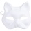 Creativ Company Kattenmasker, H: 17,5 cm, B: 18,5, wit, 1 stuk