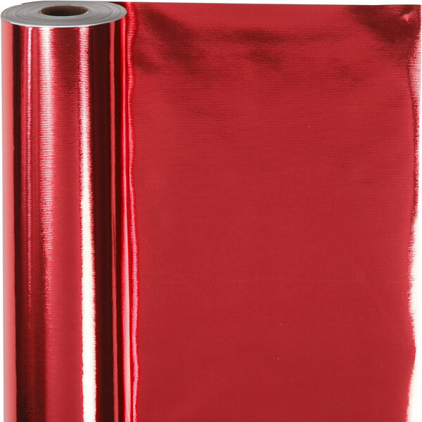 Creativ Company Cadeaupapier, B: 50 cm, 65 gr, rood, 100 m/ 1 rol