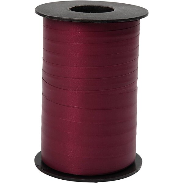 Creativ Company Cadeaulint, B: 10 mm, matt, donkerrood, 250 m/ 1 rol