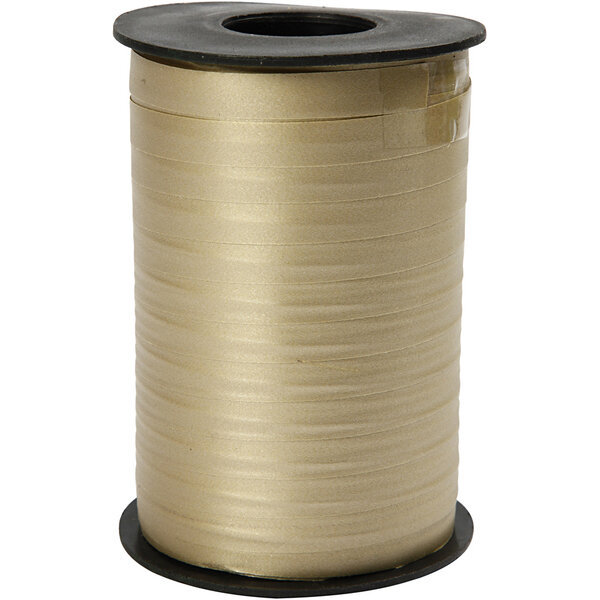 Creativ Company Cadeaulint, B: 10 mm, matt, goud, 250 m/ 1 rol
