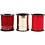 Creativ Company Cadeaulint, B: 10 mm, goud, rood, rood glitter, 3x15 m/ 1 doos