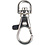 Creativ Company Karabijnsluiting, groot, H: 3,7 cm, d 37 mm, B: 1,4 cm, verzilverd, 15 stuk/ 1 doos