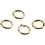 Creativ Company Ringen, dikte 0,7 mm, verguld, 500 stuk/ 1 doos