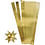 Creativ Company Vlechtstroken, L: 45 cm, d 4,5 cm, B: 10 mm, goud, 100 stroken/ 1 doos