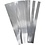 Creativ Company Vlechtstroken, L: 45 cm, d 4,5 cm, B: 10 mm, zilver, 100 stroken/ 1 doos