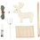 Creativ Company Mini Hobbyset Kabouterdeur, Rendieren, 1 doos