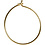 Creativ Company Oorbel, d 20 mm, verguld, 8 stuk/ 1 doos