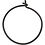 Creativ Company Oorbel, d 20 mm, zwart, 8 stuk/ 1 doos