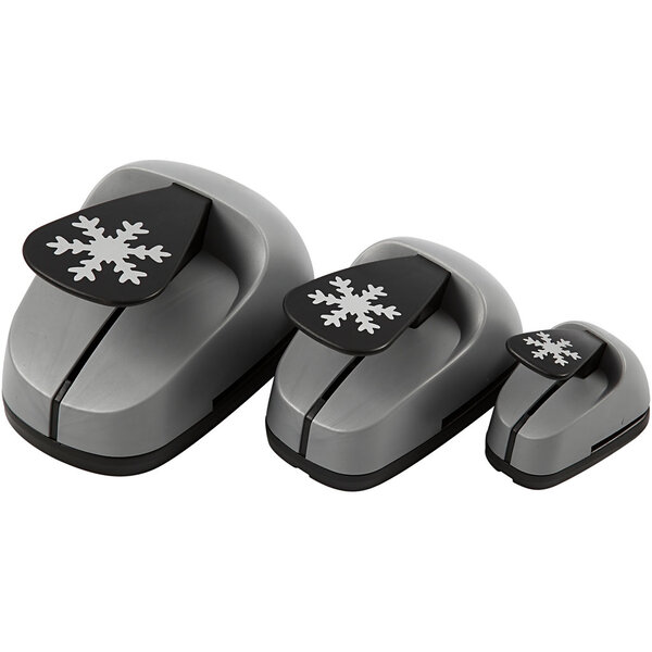 Creativ Company Ponsen set, ijskristallen, afm 25+49+75 mm, 3 stuk/ 1 doos