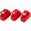 Creativ Company Ponsen, ster, hart, kerstboom, afm 16 mm, rood, 1 set