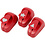 Creativ Company Ponsen, ster, hart, kerstboom, afm 16 mm, rood, 1 set