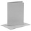 Creativ Company Kaarten en enveloppen, afmeting kaart 10,5x15 cm, afmeting envelop 11,5x16,5 cm, 120+210 gr, grijs, 6 set/ 1 doos