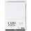 Creativ Company Kaarten en enveloppen, afmeting kaart 10,5x15 cm, afmeting envelop 11,5x16,5 cm, 120+240 gr, wit, 50 set/ 1 doos