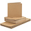 Creativ Company Kaarten en enveloppen, afmeting kaart 15x15 cm, afmeting envelop 16x16 cm, 120+240 gr, naturel, 50 set/ 1 doos