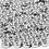 Creativ Company Letterkralen, d 7 mm, gatgrootte 1,2 mm, zilver, 21 gr/ 1 doos