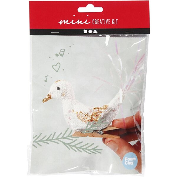 Creativ Company Creative mini kit, clip-on vogel, 1 set