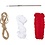Creativ Company Mini Hobbyset Haken, Kerstsokken, rood/wit, 1 doos