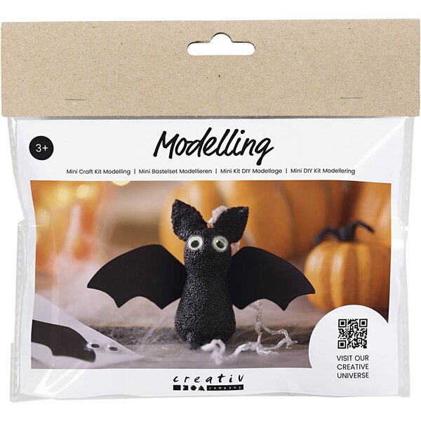 Creativ Company Mini Hobbyset Boetseren, Vleermuizen, 1 doos