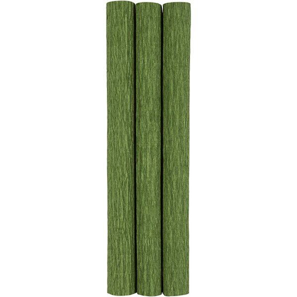 Creativ Company Crêpepapier, vel 25x60 cm, Crêpe-verhouding: 180%, 105 gr, lime groen, 3 vel/ 1 doos