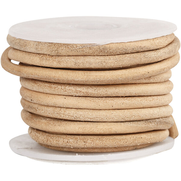 Creativ Company Leerkoord, dikte 4 mm, naturel, 5 m/ 1 rol