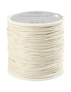 Creativ Company Katoenkoord, dikte 1 mm, off-white, 40 m/ 1 rol