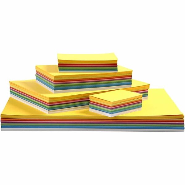 Colortime Lentekarton, A2,A3,A4,A5,A6, 180 gr, diverse kleuren, 1800 div vellen/ 1 doos