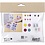 Creativ Company Mini Hobbyset Decoratie, Monstercollage, pastel blauw, pastel groen, pastel roze, pastel paars, 1 doos