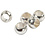 Creativ Company Knijpkralen, d 2,5 mm, zilver, 100 stuk/ 1 doos