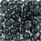 Creativ Company Glas Kralen, d 4 mm, gatgrootte 1 mm, grijs, 45 stuk/ 1 doos