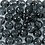 Creativ Company Glas Kralen, d 4 mm, gatgrootte 1 mm, grijs, 45 stuk/ 1 doos