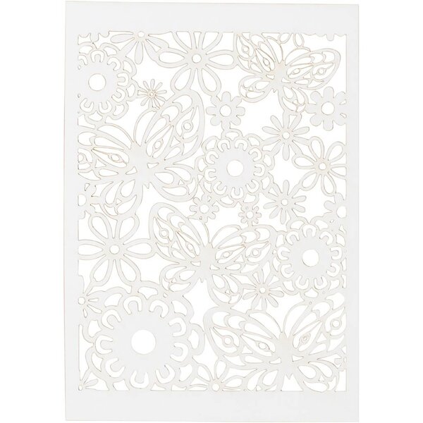 Creativ Company Patroonkarton, vel 10,5x15 cm, 200 gr, wit, 10 stuk/ 1 doos