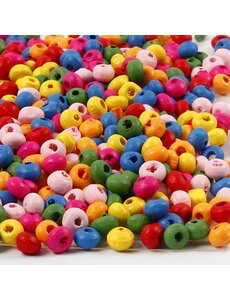 Creativ Company Houten kralen, d 4 mm, gatgrootte 1-1,5 mm, 300 gr/ 1 zak