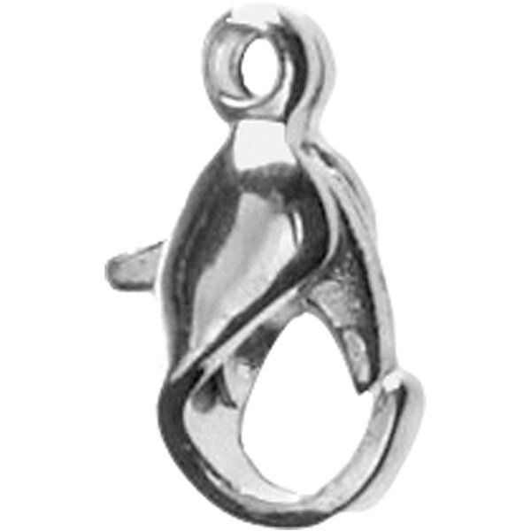 Creativ Company Karabijnhaken, L: 10 mm, verzilverd, 10 stuk/ 1 doos