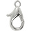 Creativ Company Karabijnhaken, L: 10 mm, verzilverd, 100 stuk/ 1 doos