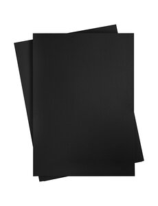 Creativ Company Gekleurd Karton, A2, vel 420x594 mm, 180 gr, zwart, 10 vel/ 1 doos