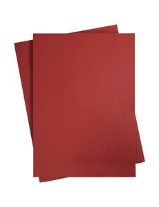 Creativ Company Gekleurd Karton, A2, vel 420x594 mm, 180 gr, donkerrood, 10 vel/ 1 doos