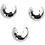 Creativ Company Metalen hoes, d 5 mm, verzilverd, 500 stuk/ 1 doos