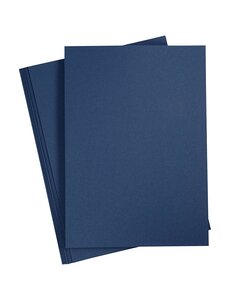 Creativ Company Karton, A4, vel 210x297 mm, 220 gr, blauw, 10 stuk/ 1 doos