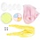 Creativ Company Mini Hobbyset Boetseren, Paasproducten, lichtblauw, oranje, pastel roze, lichtgeel, 1 doos